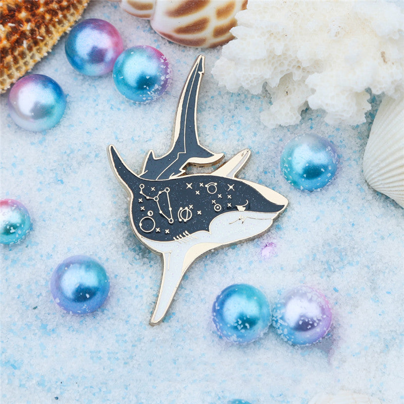 Ocean Shark Brooch Original Design Personality Metal