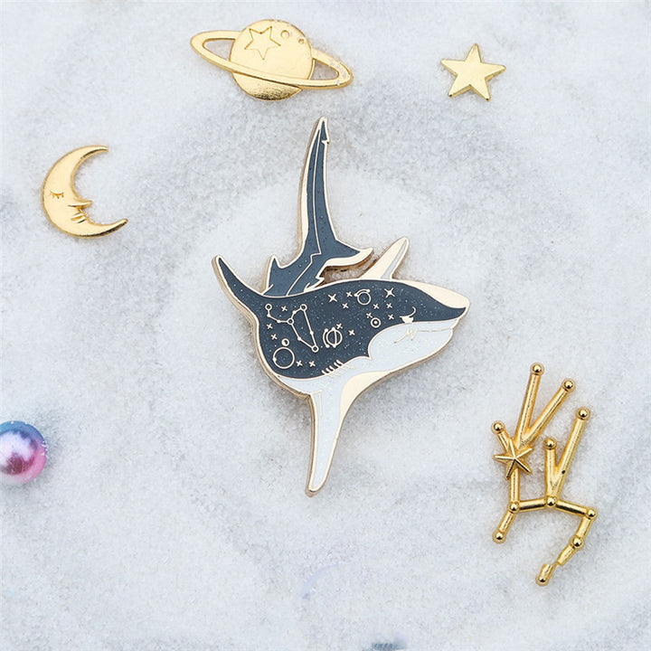 Ocean Shark Brooch Original Design Personality Metal