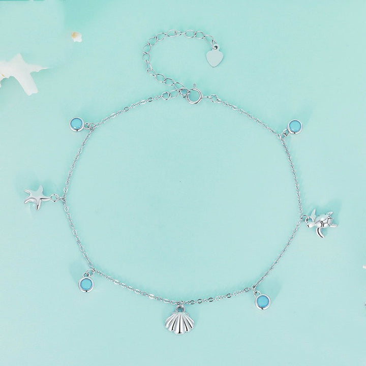 Original Summer Ocean Style Shell Feet Chain