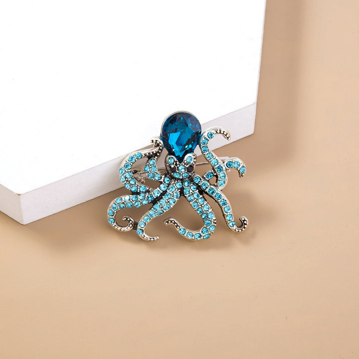 Simple Ocean Octopus Temperament Brooch Retro