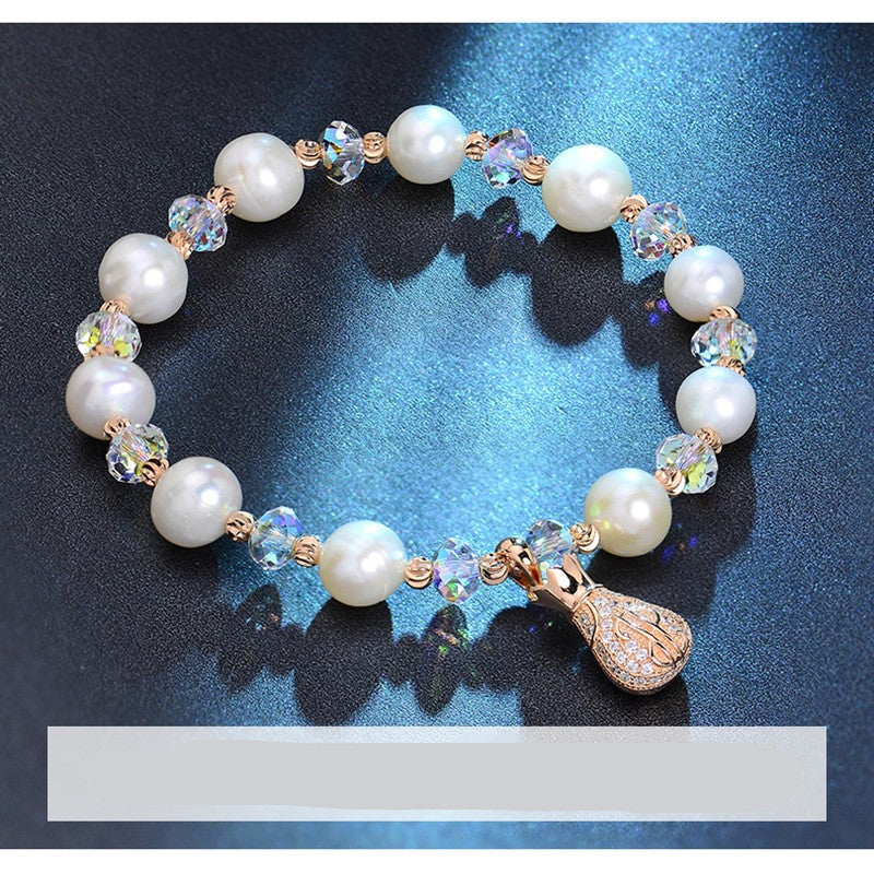 Ocean Mystery Natural Aquamarine Crystal Bracelet