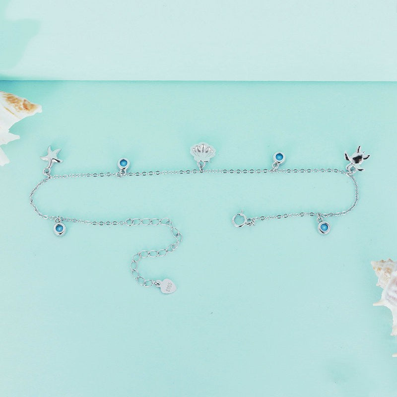 Original Summer Ocean Style Shell Feet Chain