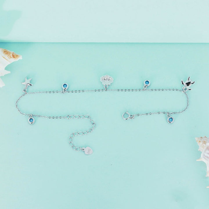 Original Summer Ocean Style Shell Feet Chain